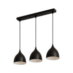 Imagen de Colgante 3 Luces E27 Copa Negra Ø16.5cm