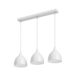 Imagen de Colgante 3 Luces E27 Copa  Blanca Ø16.5cm