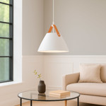 Imagen de Colgante 1 Luz E27 Lars Blanco Ø27x28cm H