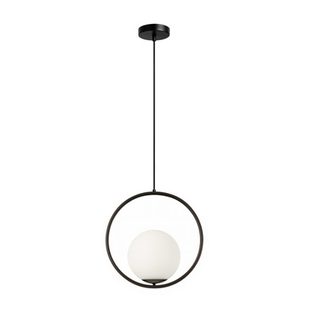 Imagen de Colgante 1 Luz Lyra Negro