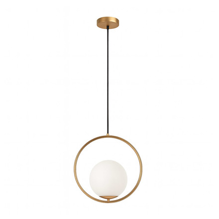 Imagen de Colgante 1 Luz E27 Lyra Dorado Ø30cm