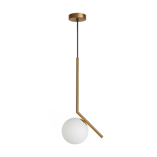 Imagen de Colgante 1 Luz Aries Dorado