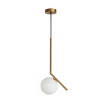 Imagen de Colgante 1 Luz E27 Aries Dorado Ø15x45cm H
