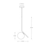 Imagen de Colgante 1 Luz Aries Dorado