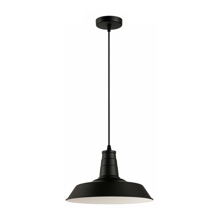 Imagen de Colgante 1 Luz E27 Campana Vintage Negro Ø36cm