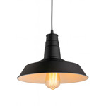 Imagen de Colgante 1 Luz E27 Campana Vintage Negro Ø36cm