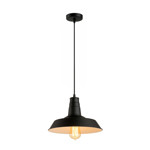Imagen de Colgante 1 Luz E27 Campana Vintage Negro Ø36cm