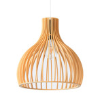 Imagen de Colgante 1 Luz Pantalla Bambu