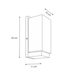 Imagen de Aplique 1 Luz Madera y Vidrio