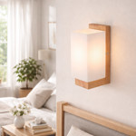 Imagen de Aplique 1 Luz Madera y Vidrio