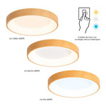 Imagen de Plafon LED 30w UFO Madera 3 Tonalidades Ø50x5cm H