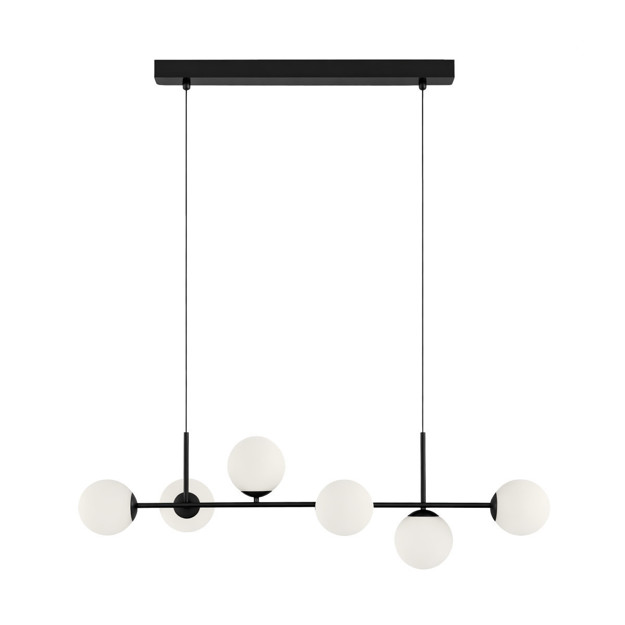 Imagen de Colgante 6 Luces Chaos Negro