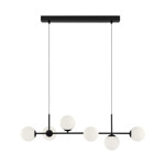 Imagen de Colgante 6 Luces E27 Chaos Negro 110cm