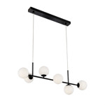 Imagen de Colgante 6 Luces E27 Chaos Negro 110cm