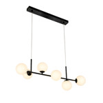Imagen de Colgante 6 Luces E27 Chaos Negro 110cm
