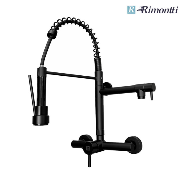 Imagen de MEZCLADORA Pared Chef Negra 3 Años de Garantia