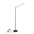 Imagen de Lampara de Pié LED 14w Cane Negra 150cm H