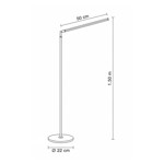 Imagen de Lampara de Pié LED 14w Cane Negra