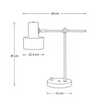 Imagen de Lampara de Escritorio Ejecutiva Negra 45cm H