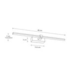 Imagen de Aplique LED 8w Artico Negro Neutro