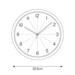 Imagen de Reloj de Pared 30cm Aluminio