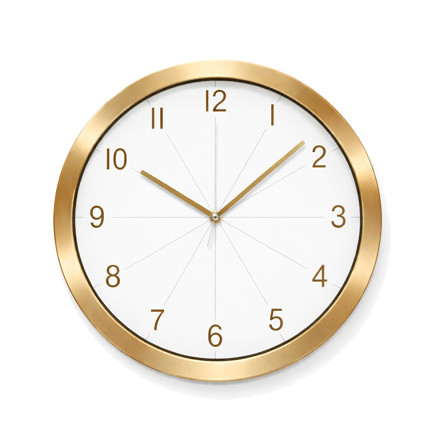 Imagen de Reloj de Pared 30cm Oro Mate