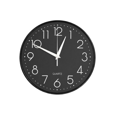 Imagen de Reloj de Pared 25cm Marco Negro/ Int Negro D8