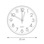Imagen de Reloj de Pared 25cm Marco Negro/ Int Negro D8