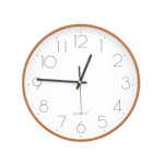 Imagen de Reloj de Pared 30cm Marco Madera / Int Bco. D3