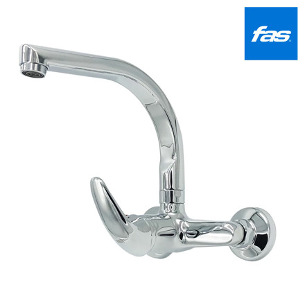 Imagen de MEZCLADORA Pared Monoc. Pico Alto 15cm Cuerpo Siena CC 35mm Fas 3 años Gtía.