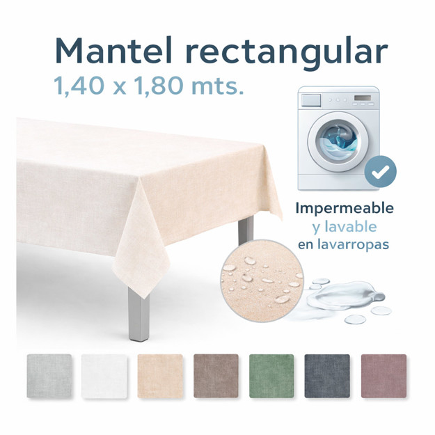 Imagen de Mantel Rectangular 140x180 Tela Teflón Poliester