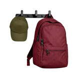 Imagen de Perchero 3 Ganchos Negro Aluminio 24cm