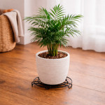 Imagen de Posafuentes Metálico Negro 22cm Ø