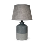 Imagen de Lámpara Cerámica Nórdica Gris c/Pantalla E14