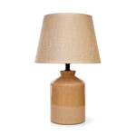 Imagen de Lámpara Cerámica Nórdica Beige c/Pantalla E14