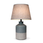 Imagen de Lámpara Cerámica Nórdica Gris c/Pantalla E14