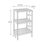 Imagen de Estantería 3 Estantes Bambu 39.5x34x80cm H