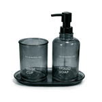 Imagen de Set de Baño Vidrio Deco 3 Pzas. ( 4 tonos )