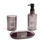 Imagen de Set de Baño Vidrio Deco 3 Pzas. ( 4 tonos )