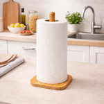 Imagen de Portarrollo de Bambu 12x12x30cm H