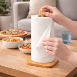 Imagen de Portarrollo de Bambu 12x12x30cm H