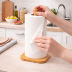 Imagen de Portarrollo de Bambu 12x12x30cm H