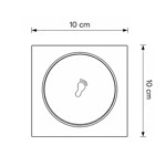 Imagen de Rejilla Ciega TipTop Cromada 10x10cm