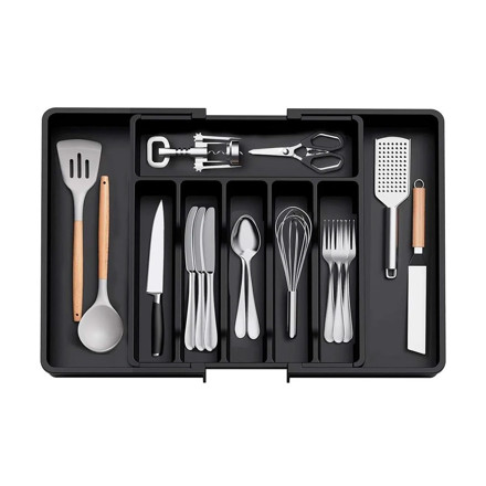 Imagen de Cubiertera Extensible Plastica Negra 33-57x38x5cm H