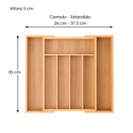 Imagen de Cubiertera Bambu Extensible 26-37.5x35.5x5cm H