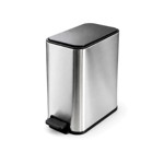 Imagen de CESTO Residuos 5 lts Rectangular Acero c/Pedal