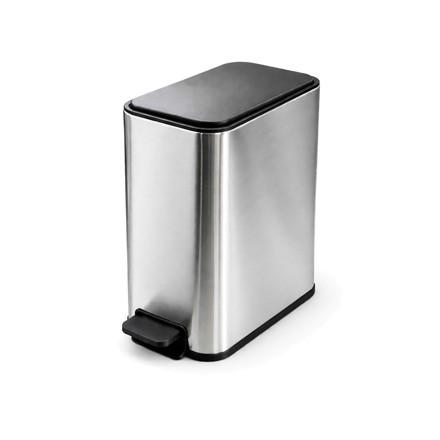 Imagen de CESTO Residuos 5 lts Rectangular Acero c/Pedal