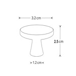 Imagen de Tirador Botón Acero Ø 3.2 cm