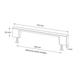 Imagen de Tirador Barra Negro 128mm