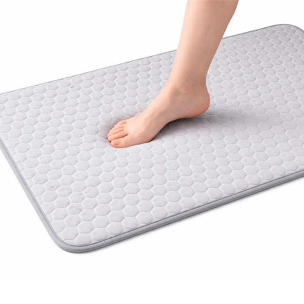 Imagen de ALFOMBRA Baño Foam Gris 45x75cm